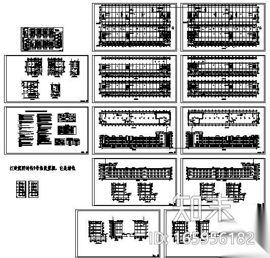 某三层商业住宅楼建筑施工图cad施工图下载【ID:165956182】