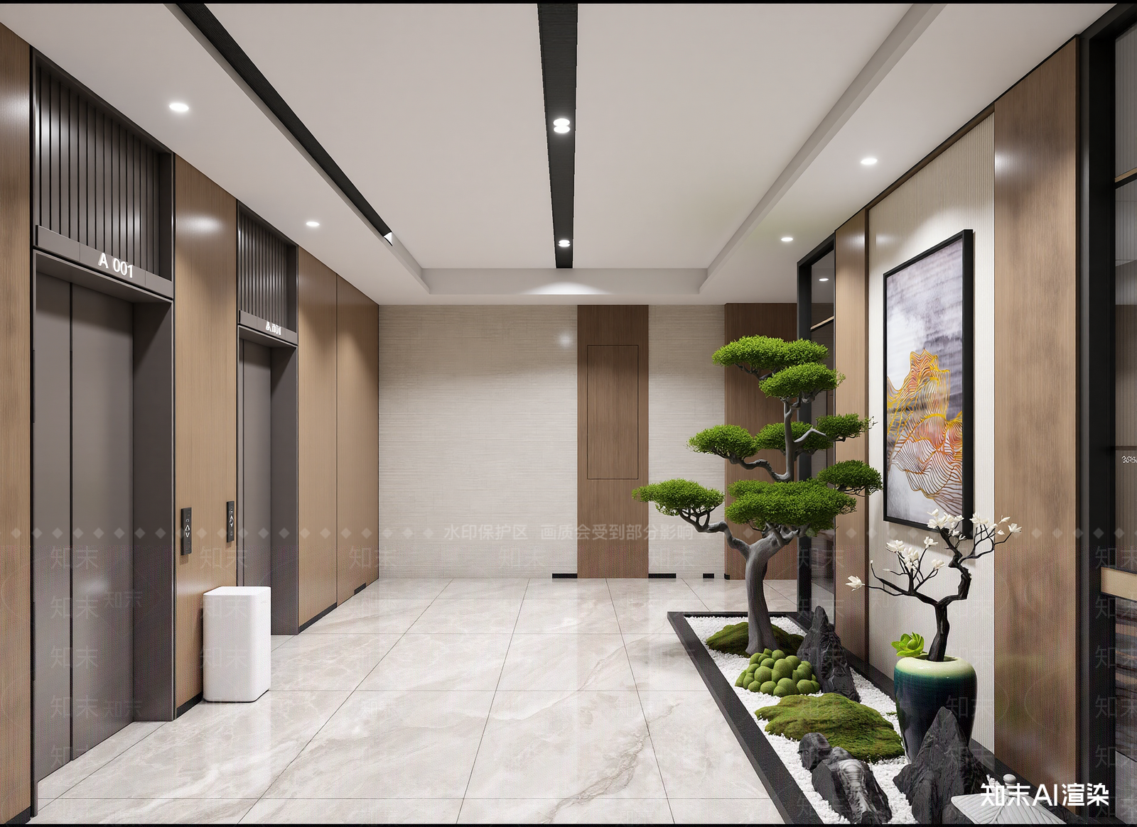 现代大厅3D模型下载【ID:1214844113】