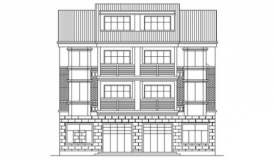 磐安县尖山镇某三层别墅A户型建筑施工图cad施工图下载【ID:149919165】