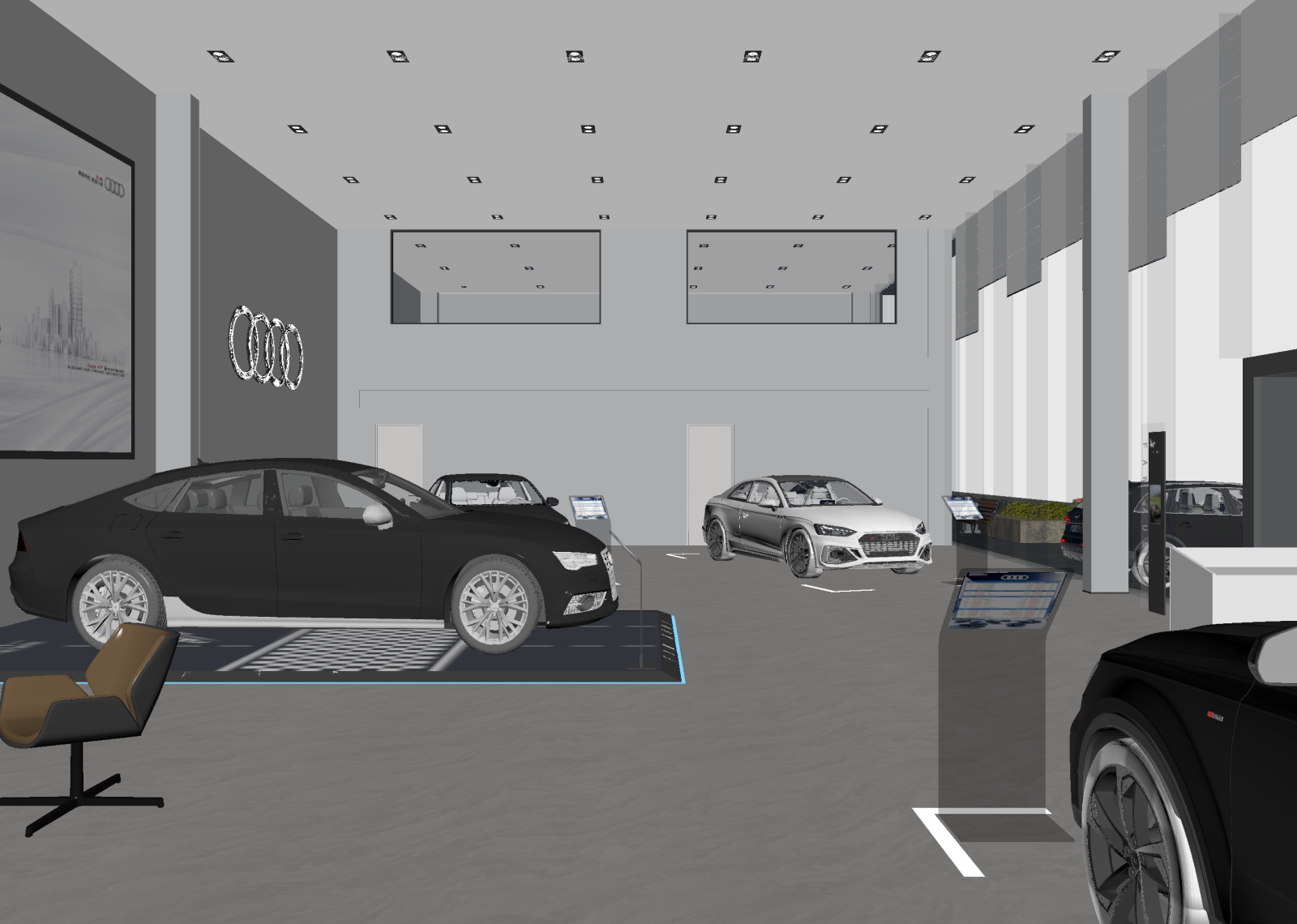 现代汽车展厅3D模型下载【ID:1214940417】