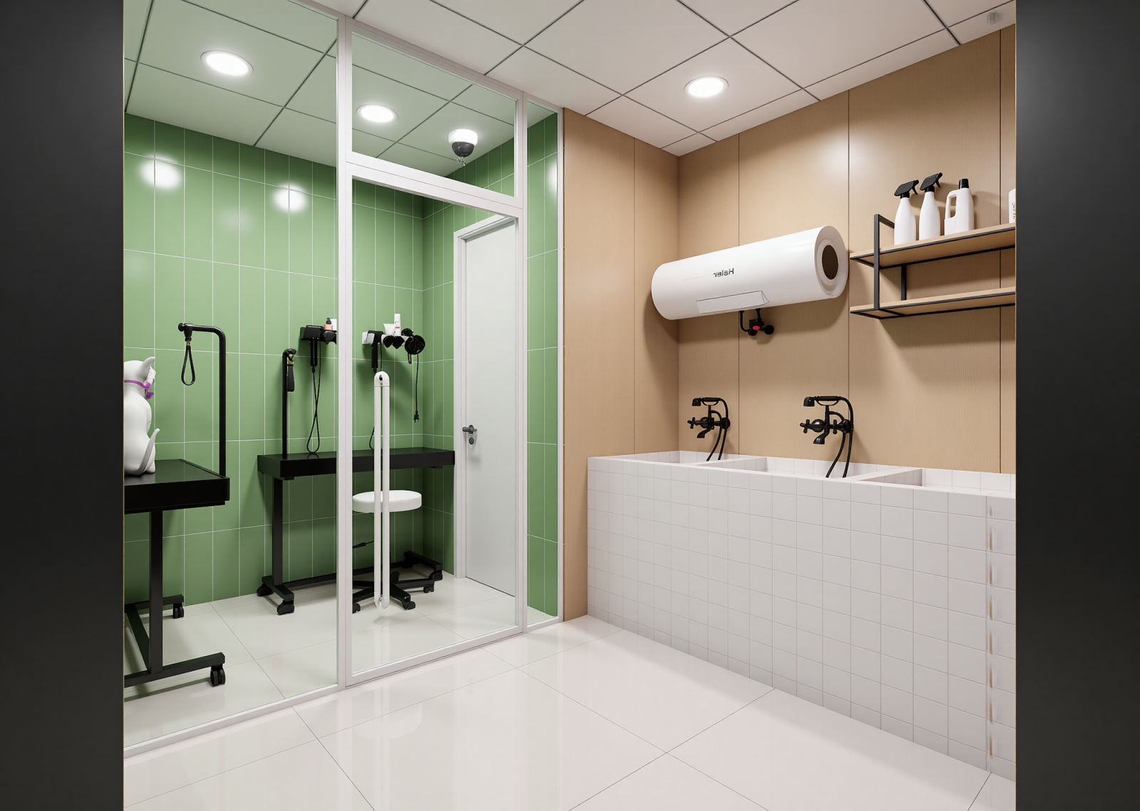 现代美发店3D模型下载【ID:1215048889】