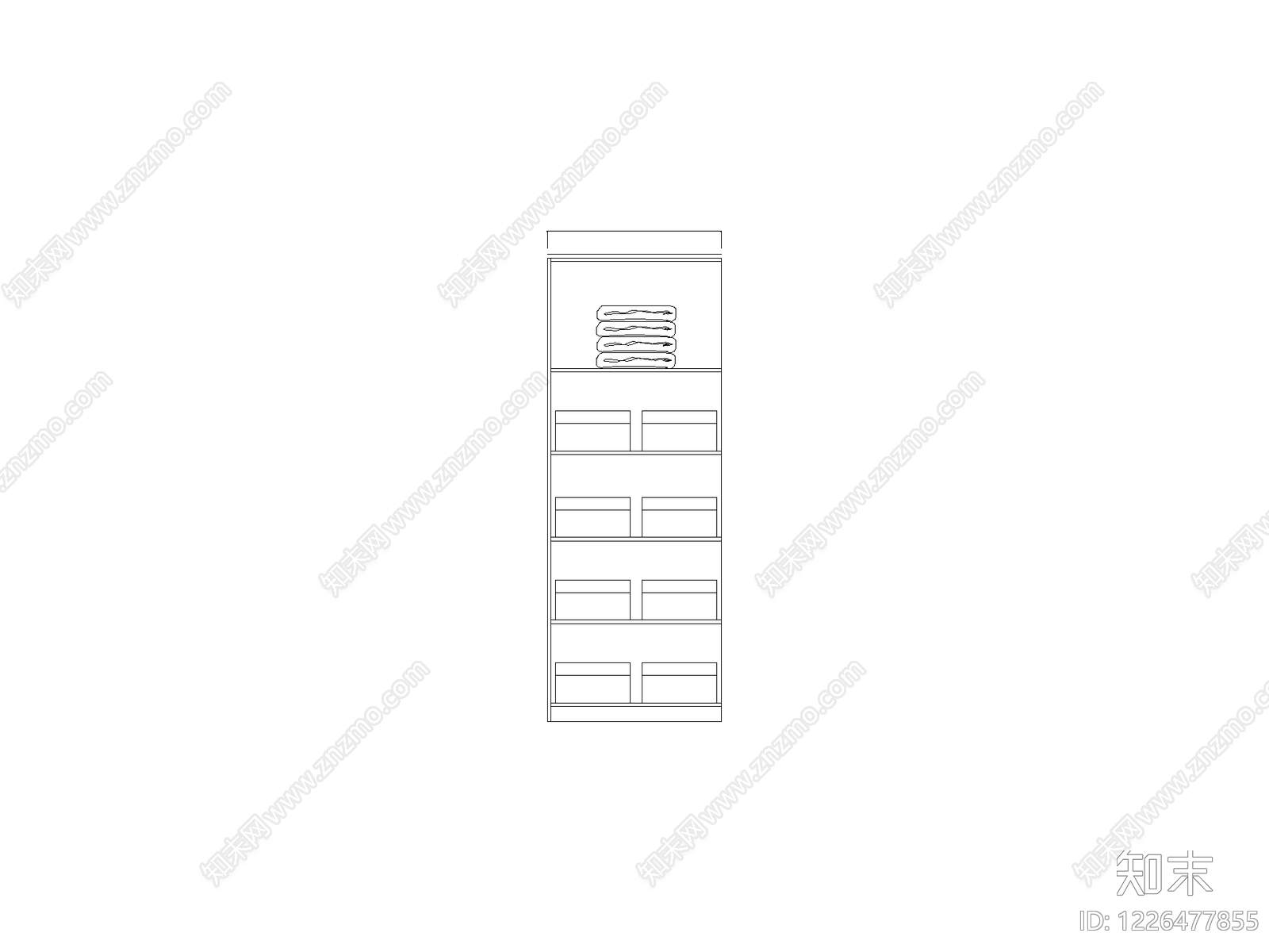 柜子cad施工图下载【ID:1226477855】