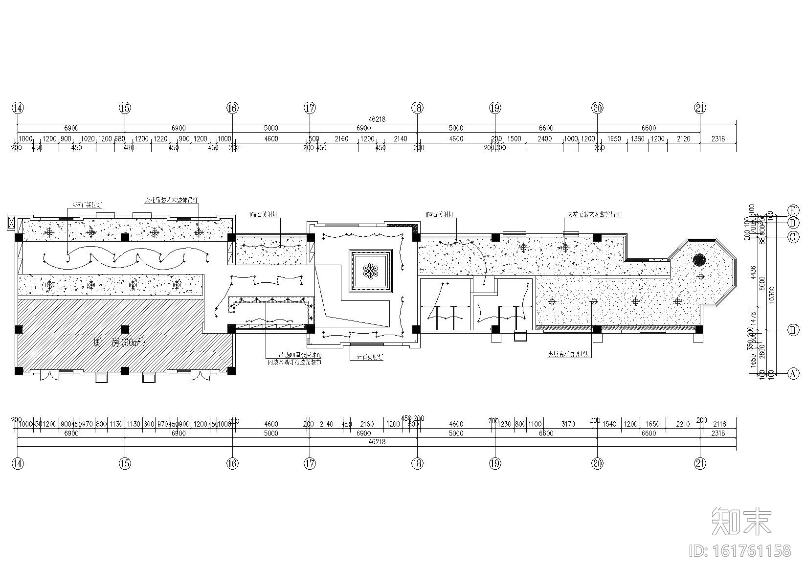 [安徽]合肥蜀王川味火锅餐饮空间室内施工图施工图下载【ID:161761158】