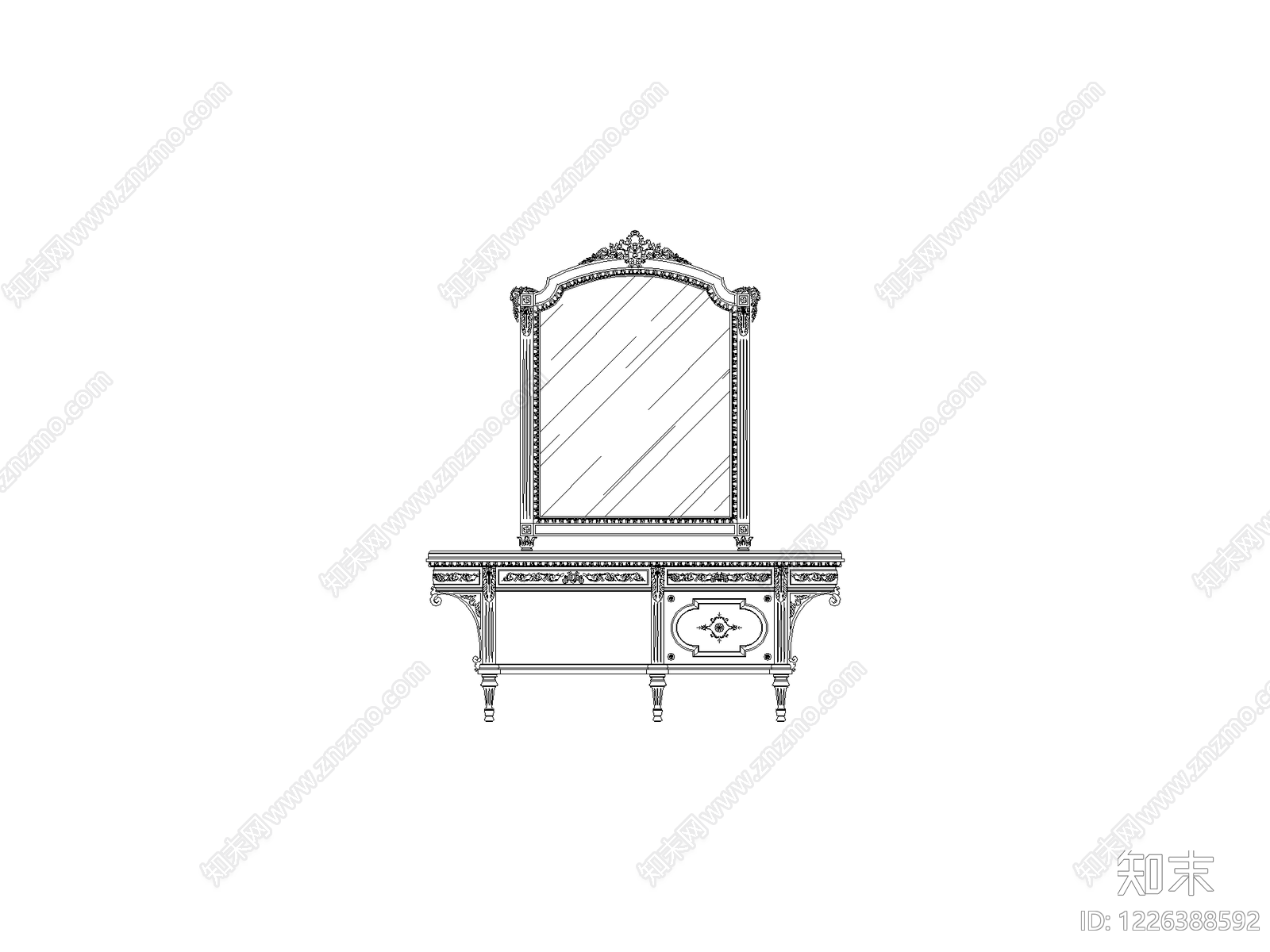 柜子cad施工图下载【ID:1226388592】
