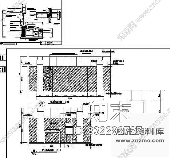 图块/节点造型墙面cad施工图下载【ID:832292727】