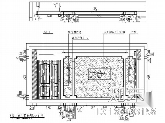 [上海]东方意韵现代新中式四居室CAD装修施工图（含效果...施工图下载【ID:165903156】