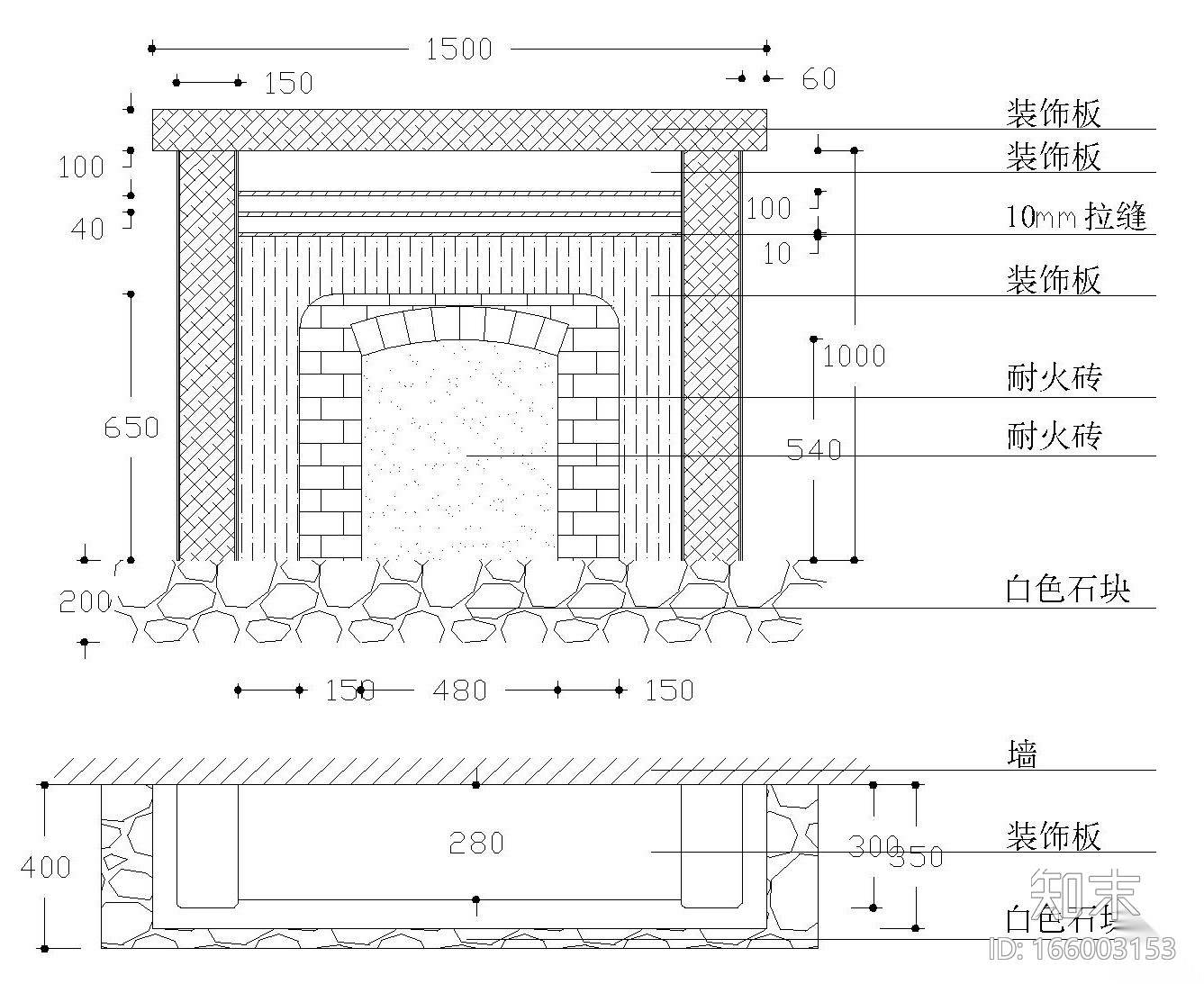 地中海复式楼层装修施工图设计（附效果图）cad施工图下载【ID:166003153】