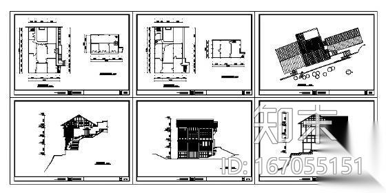 某古镇独立式住宅建筑测绘图施工图下载【ID:167055151】