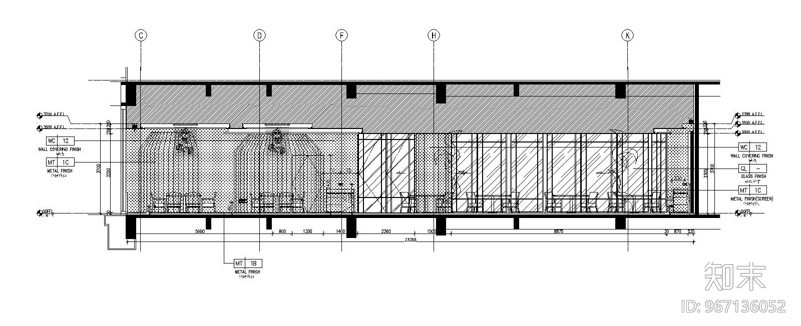 某大型中餐厅装修设计全套施工图施工图下载【ID:967136052】