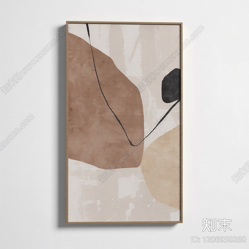 抽象画框装饰挂画3D模型下载【ID:1206950260】