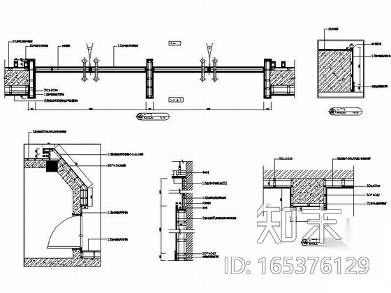 [东莞]学术交流中心多功能厅装修图cad施工图下载【ID:165376129】