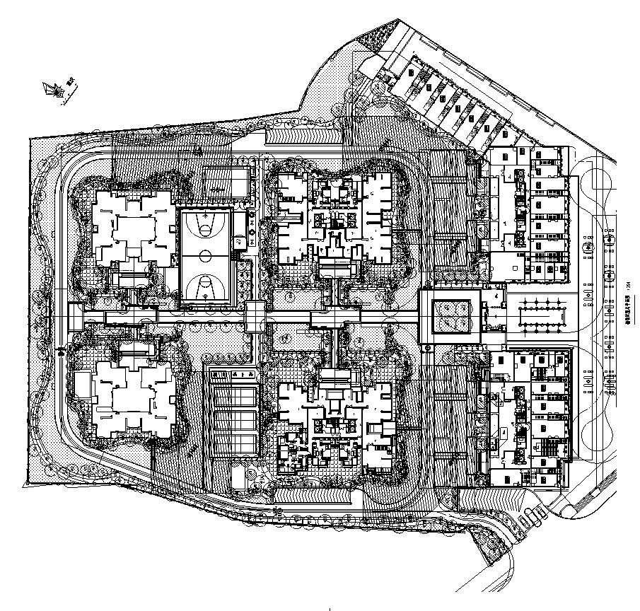 [重庆]西城住宅景观植物CAD施工图施工图下载【ID:161028146】