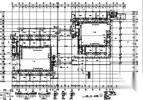 某大学六层教学楼建筑结构水暖电施工图cad施工图下载【ID:151545158】