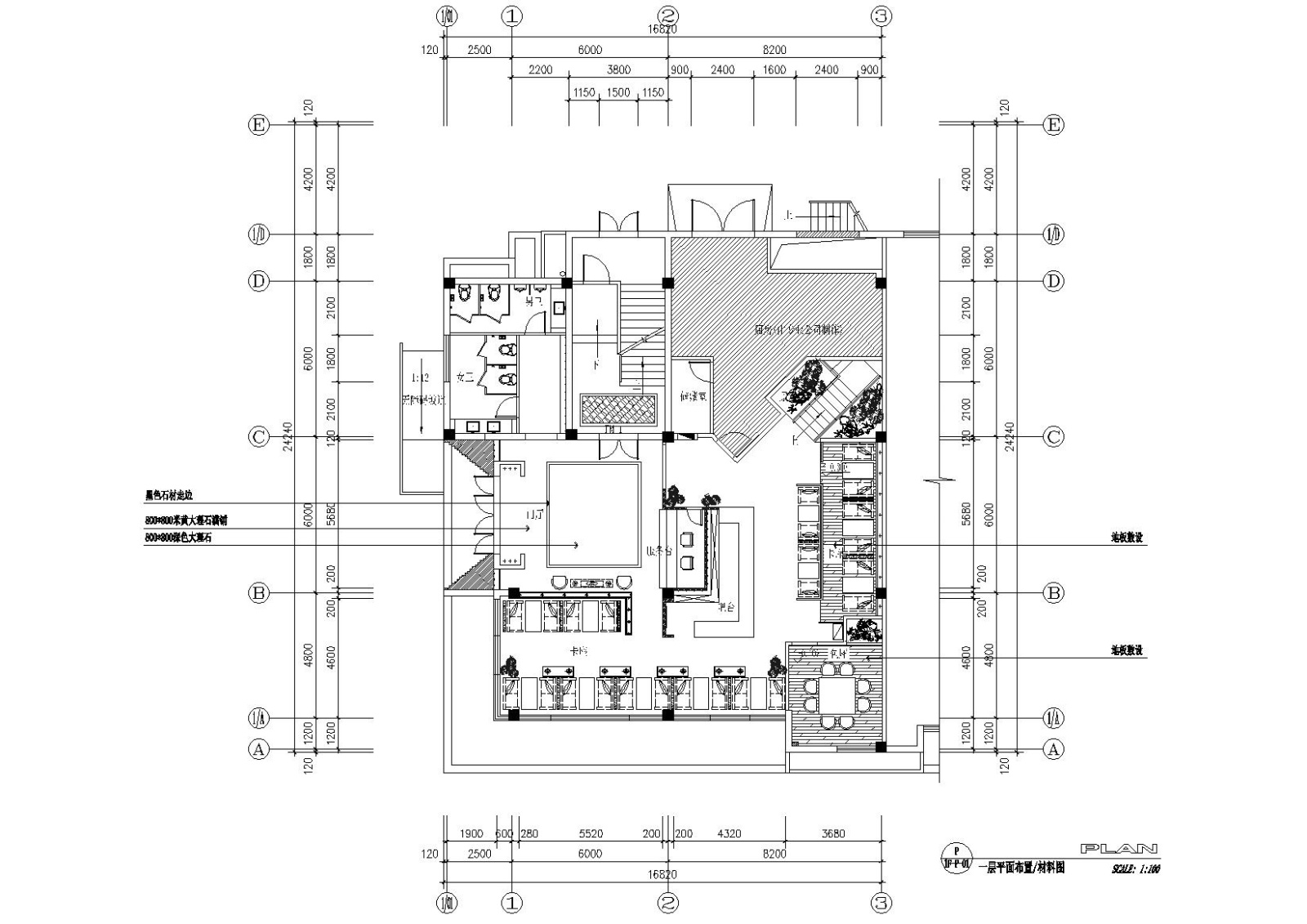 [江苏]国泰四季花园茶楼装饰施工图+效果图cad施工图下载【ID:160711176】