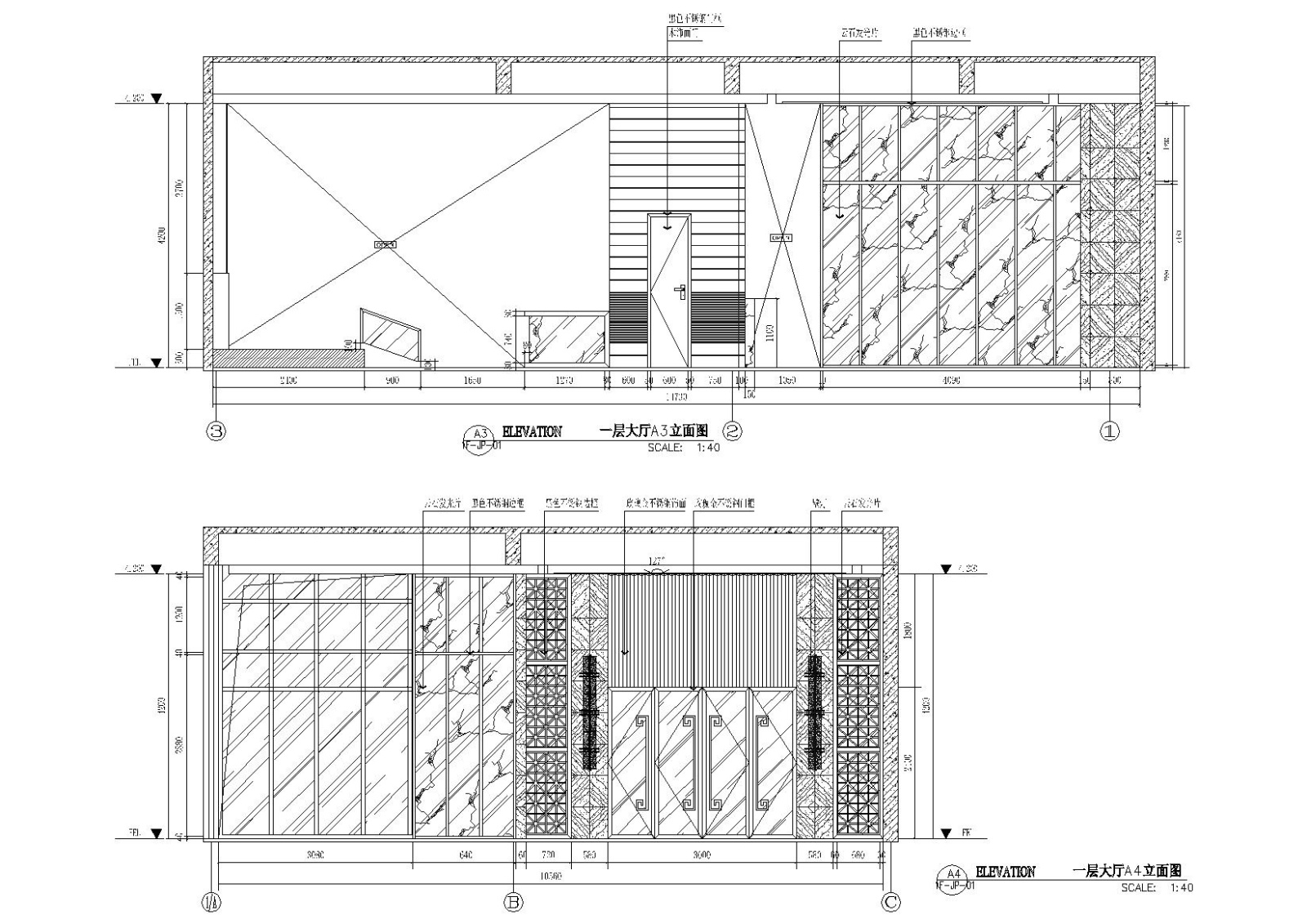 [江苏]国泰四季花园茶楼装饰施工图+效果图cad施工图下载【ID:160711176】