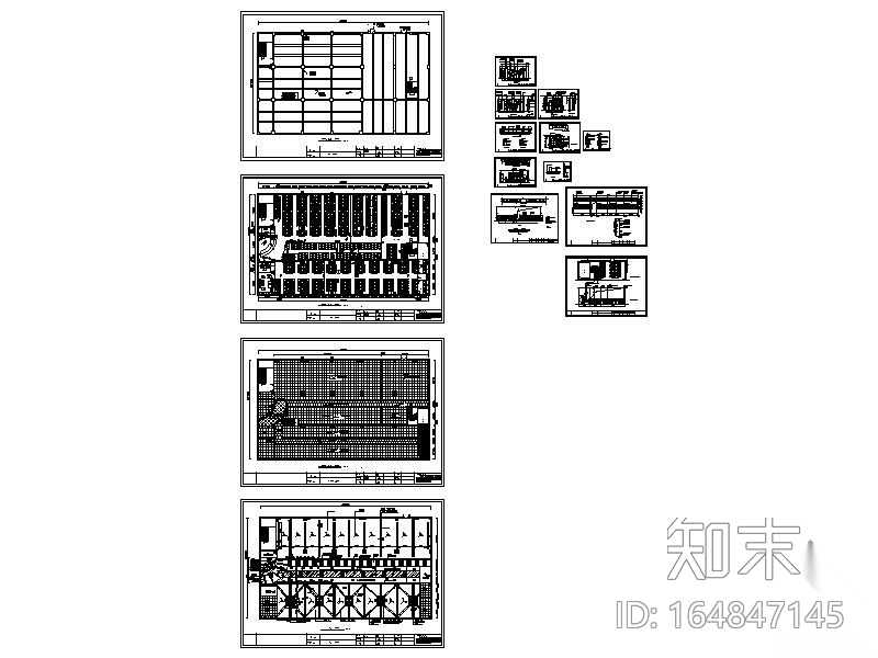 970㎡某网吧装修图cad施工图下载【ID:164847145】