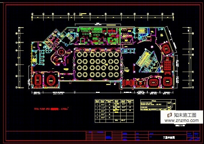 大连的一个五星级酒店竣工图五层CAD图施工图下载【ID:66947064】