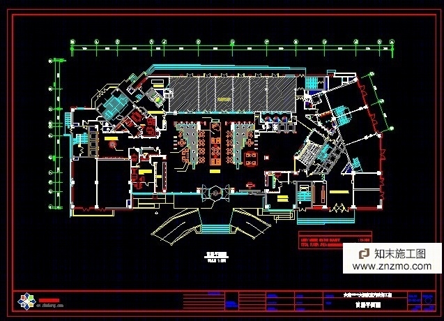 大连的一个五星级酒店竣工图五层CAD图施工图下载【ID:66947064】