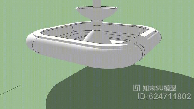 铸铁喷泉。SU模型下载【ID:624711802】