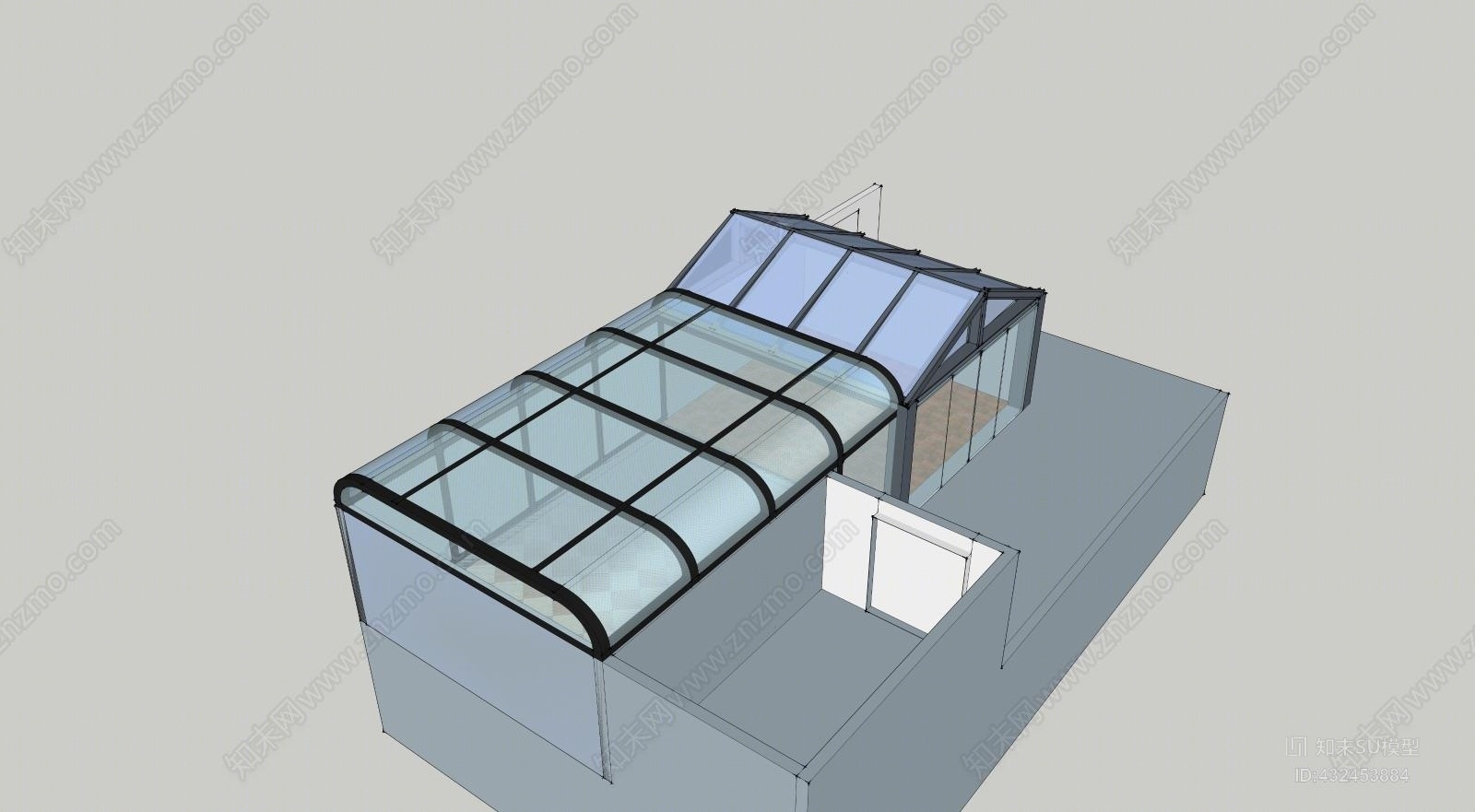 阳光房SU模型下载【ID:432453884】