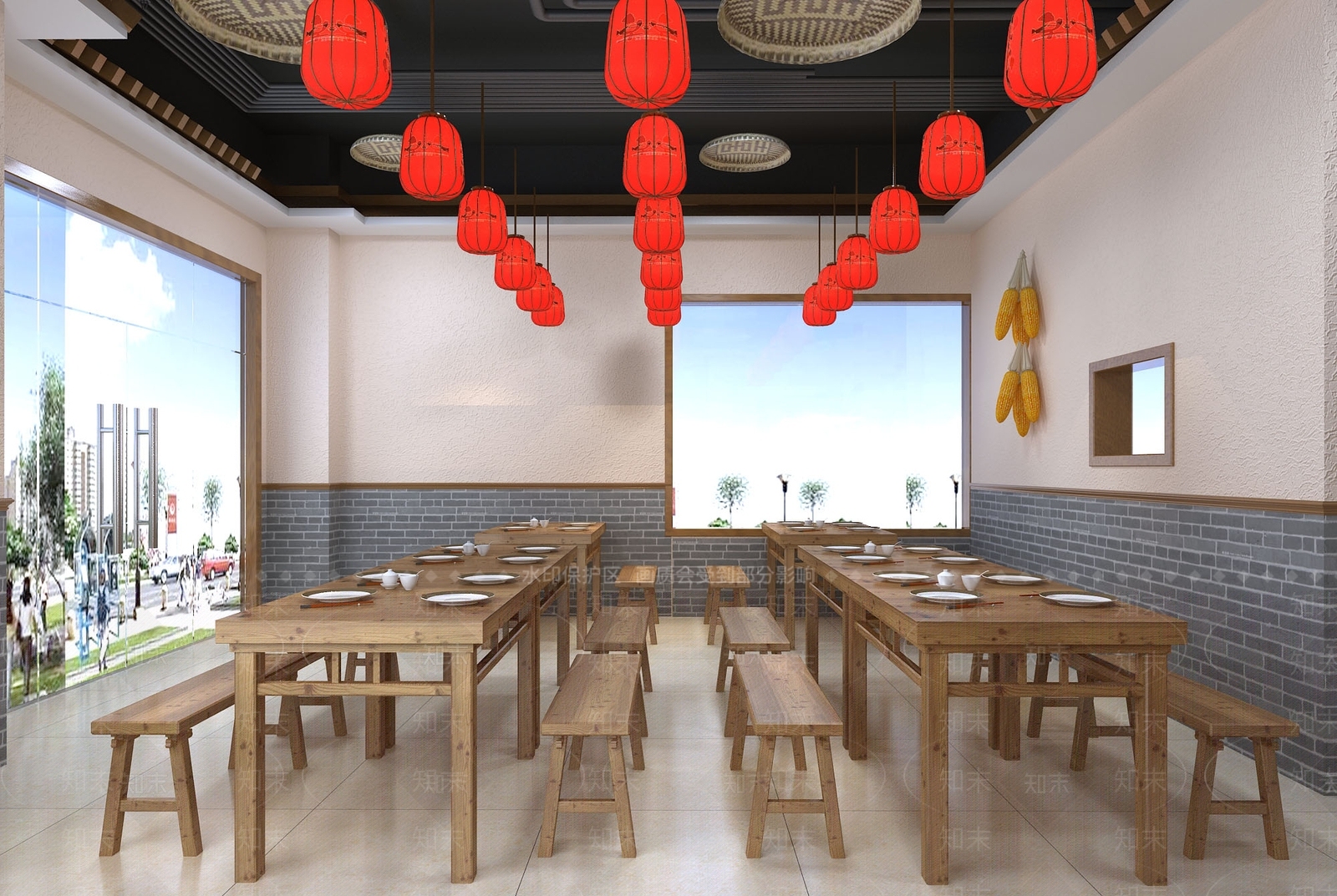 其它民俗风格饭店3D模型下载【ID:732825721】
