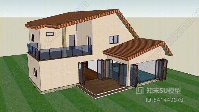 游泳池的房子的内部SU模型下载【ID:541443070】