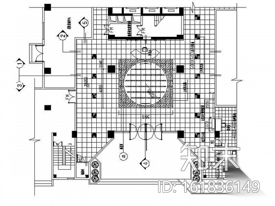 [福建]某办公空间装修图cad施工图下载【ID:161836149】