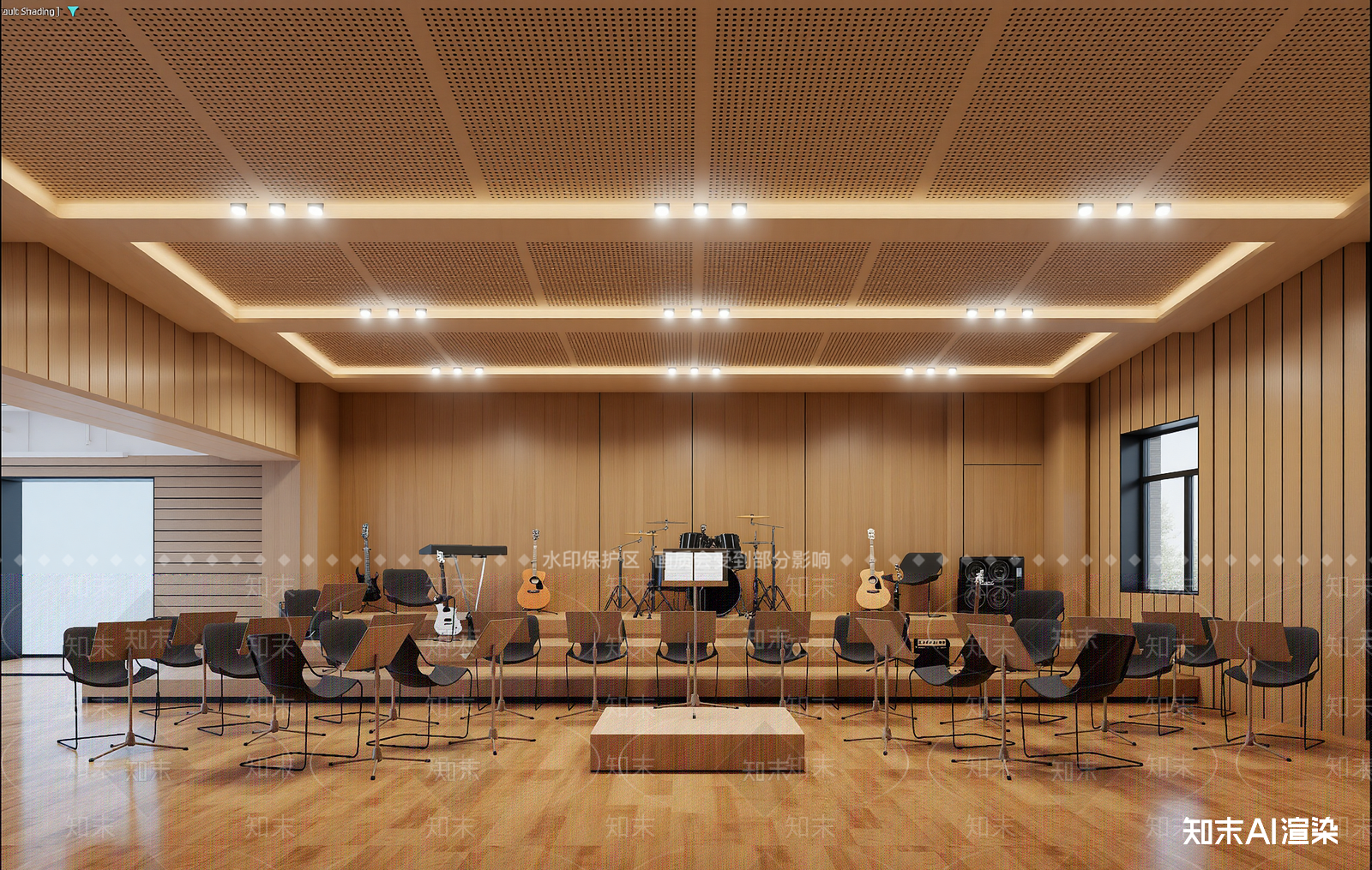现代教室3D模型下载【ID:1213926904】