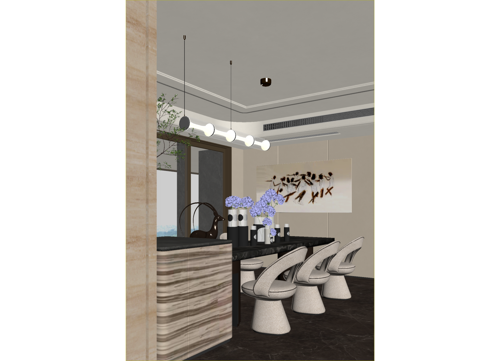 现代咖啡厅3D模型下载【ID:1214703132】