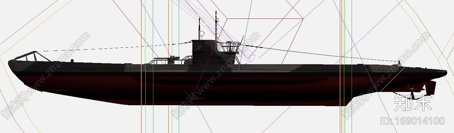 霸气的潜艇CG模型下载【ID:169014100】
