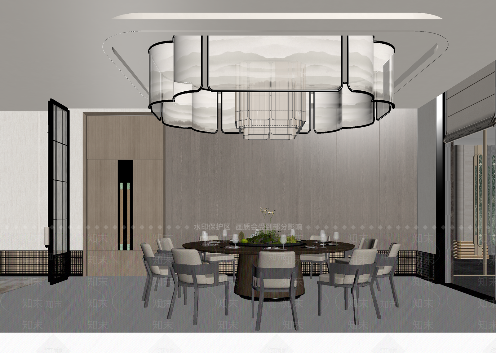中式包厢3D模型下载【ID:1215113273】
