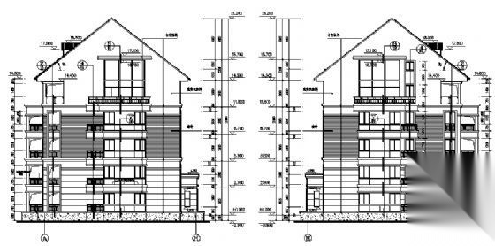 无锡长江国际花园9、42、45、48号住宅楼建筑施工图cad施工图下载【ID:149849143】