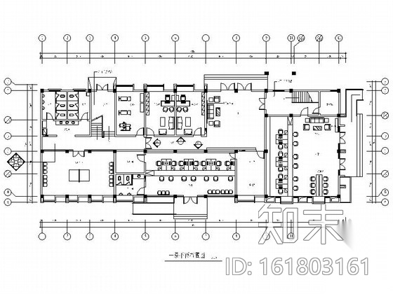 [南京]特色旅游景区街道现代办公楼装修施工图（含效果）cad施工图下载【ID:161803161】