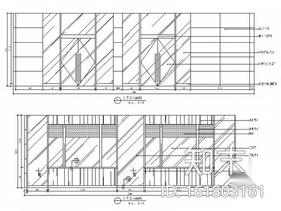 [南京]特色旅游景区街道现代办公楼装修施工图（含效果）cad施工图下载【ID:161803161】