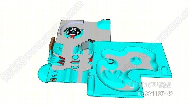 澳大利亚碗滑冰公园SU模型下载【ID:931167442】