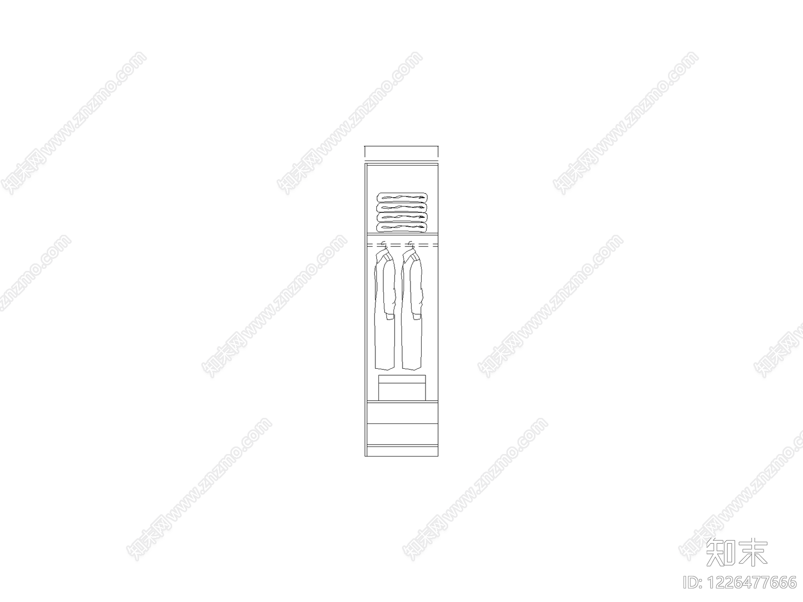 柜子cad施工图下载【ID:1226477666】