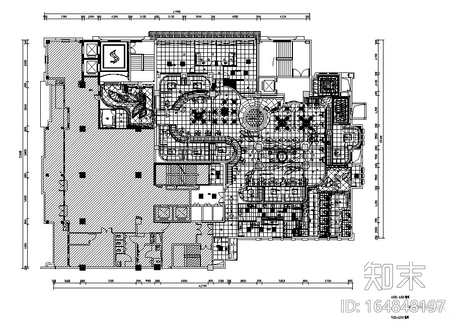 现代风格慢摇吧酒吧空间设计施工图（附效果图）cad施工图下载【ID:164848197】