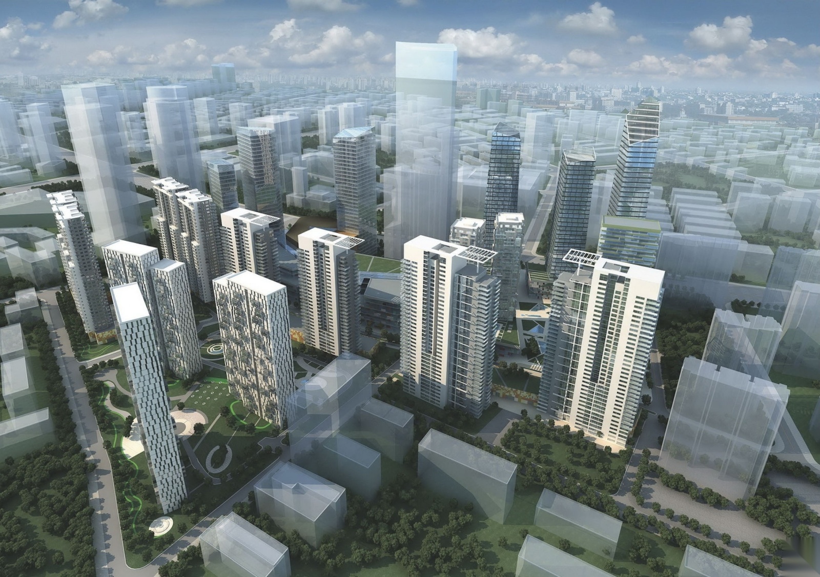 [山东]青岛现代商业综合体建筑设计方案文本cad施工图下载【ID:151642188】
