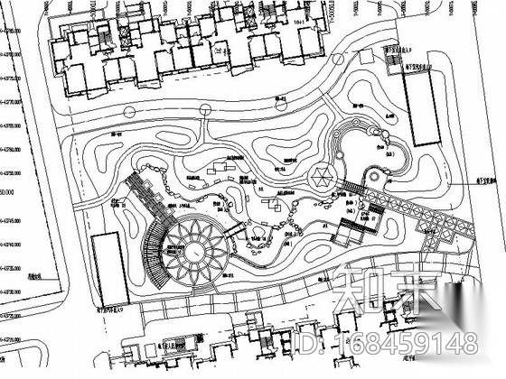 [苏州]高层住宅花园景观环境设计施工图cad施工图下载【ID:168459148】