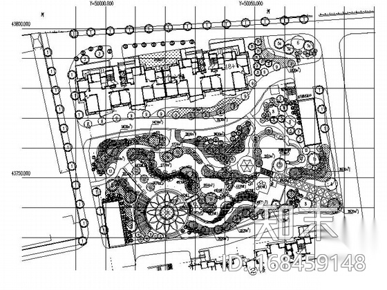 [苏州]高层住宅花园景观环境设计施工图cad施工图下载【ID:168459148】