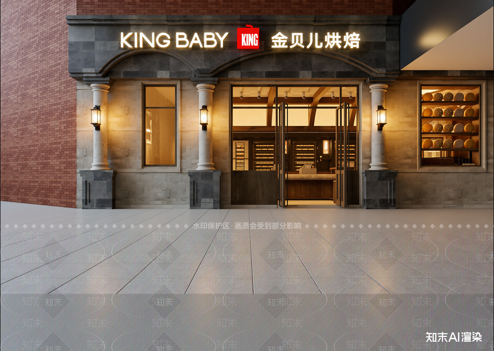 现代面包店3D模型下载【ID:1214988991】