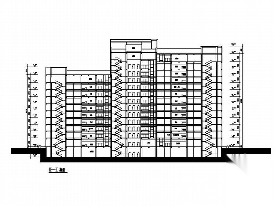 [绍兴]高层坡屋顶市级医院建筑设计方案图（含效果图）cad施工图下载【ID:165739194】