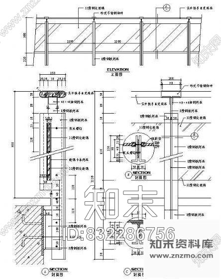 图块/节点楼梯节点详图12cad施工图下载【ID:832286756】