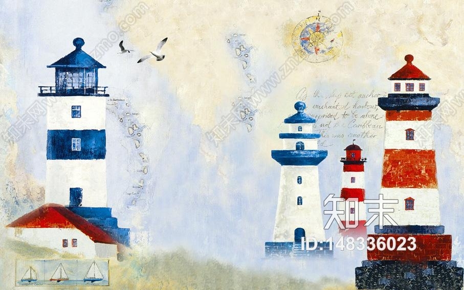 卡通壁画贴图下载【ID:148336023】