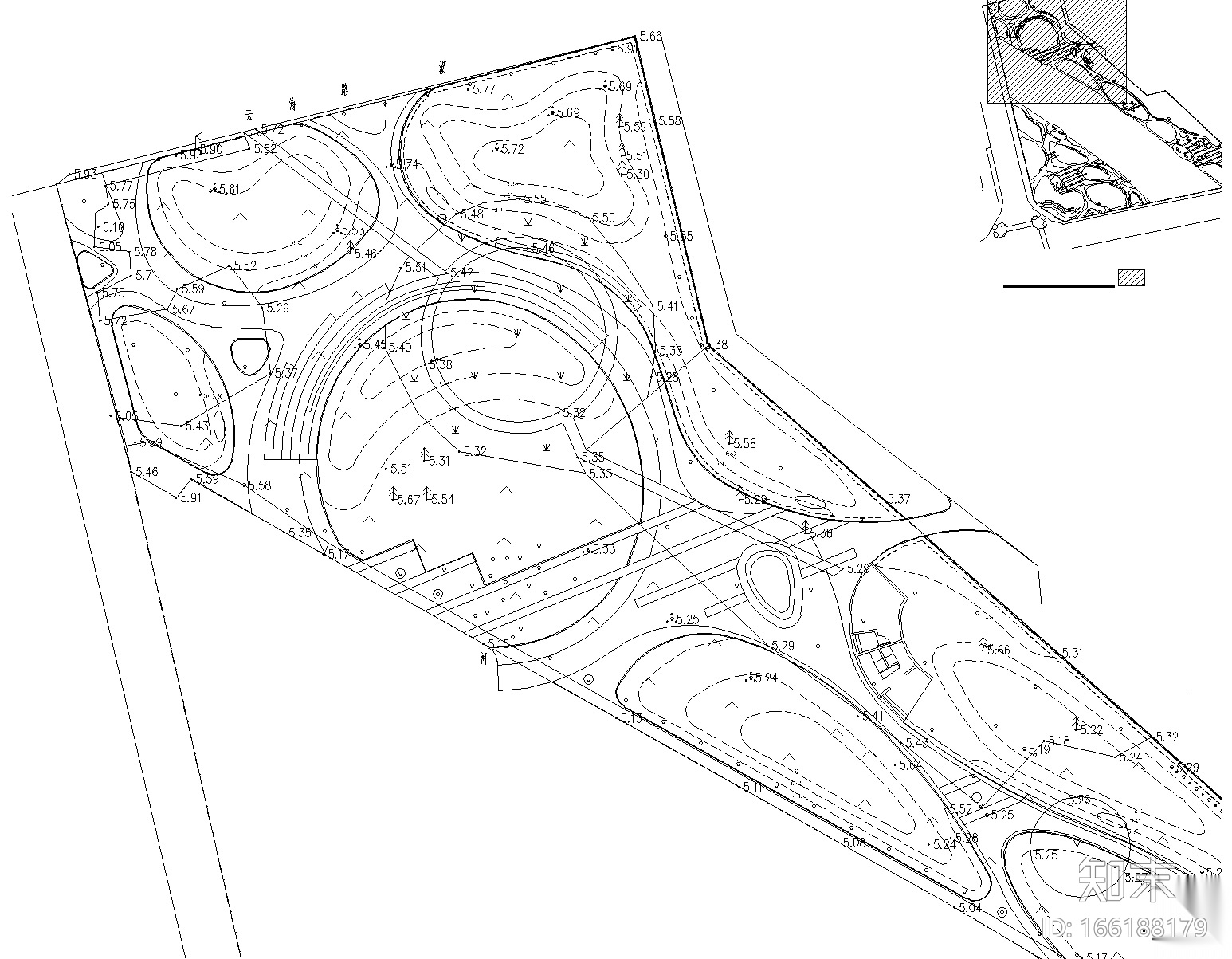 [山东]青岛街头绿地城市公园口袋公园施工图cad施工图下载【ID:166188179】