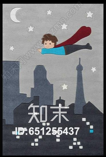 儿童地毯高清贴图材质
