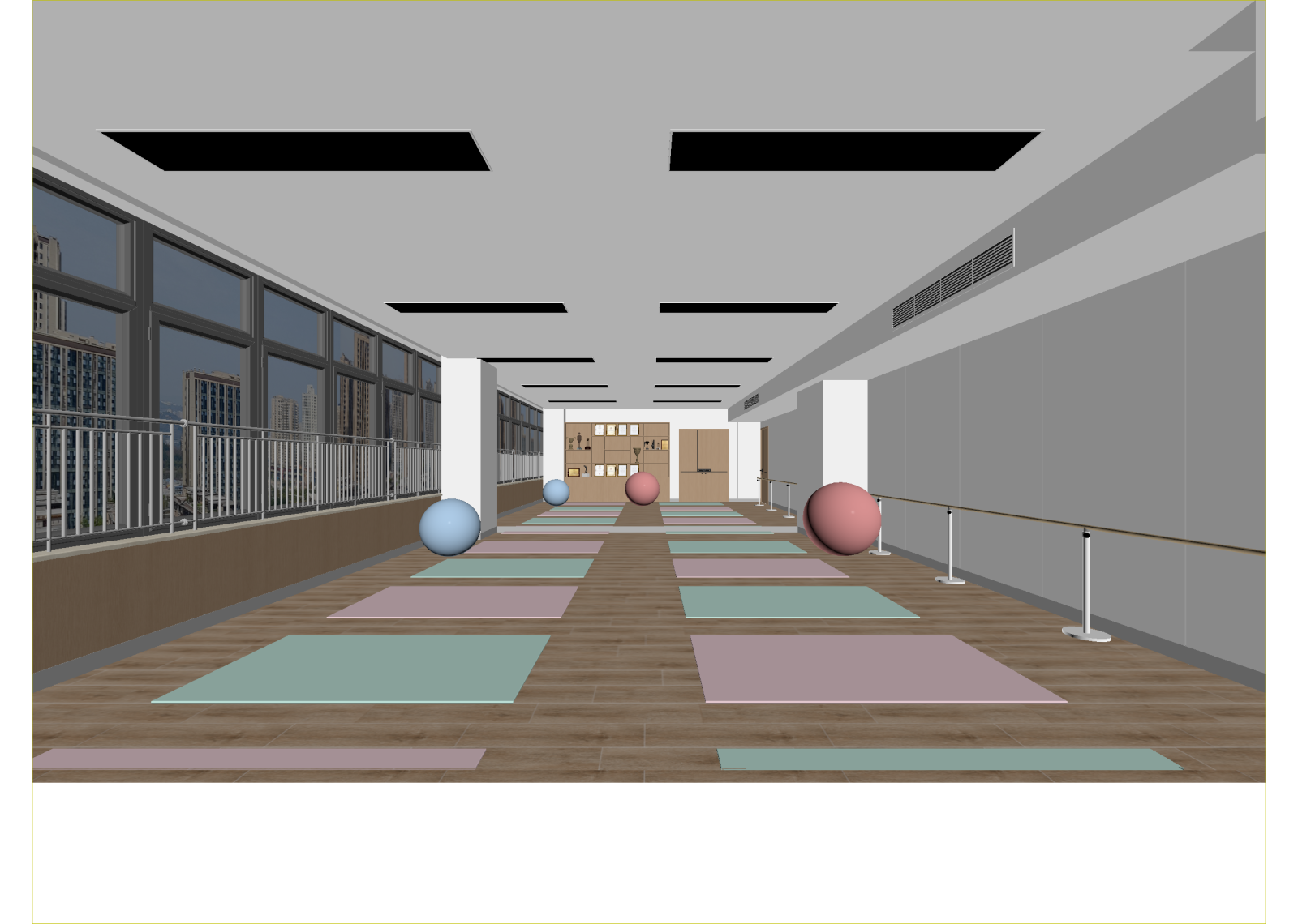 现代瑜伽室3D模型下载【ID:1215016784】