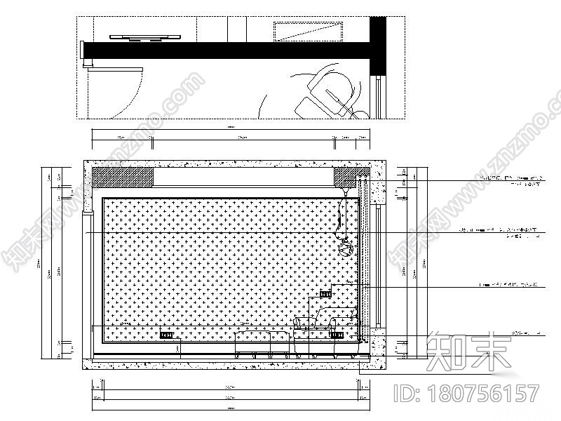 [武汉]欧式风情浪漫温馨样板房室内设计施工图（含实景图...cad施工图下载【ID:180756157】