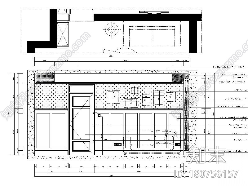 [武汉]欧式风情浪漫温馨样板房室内设计施工图（含实景图...cad施工图下载【ID:180756157】