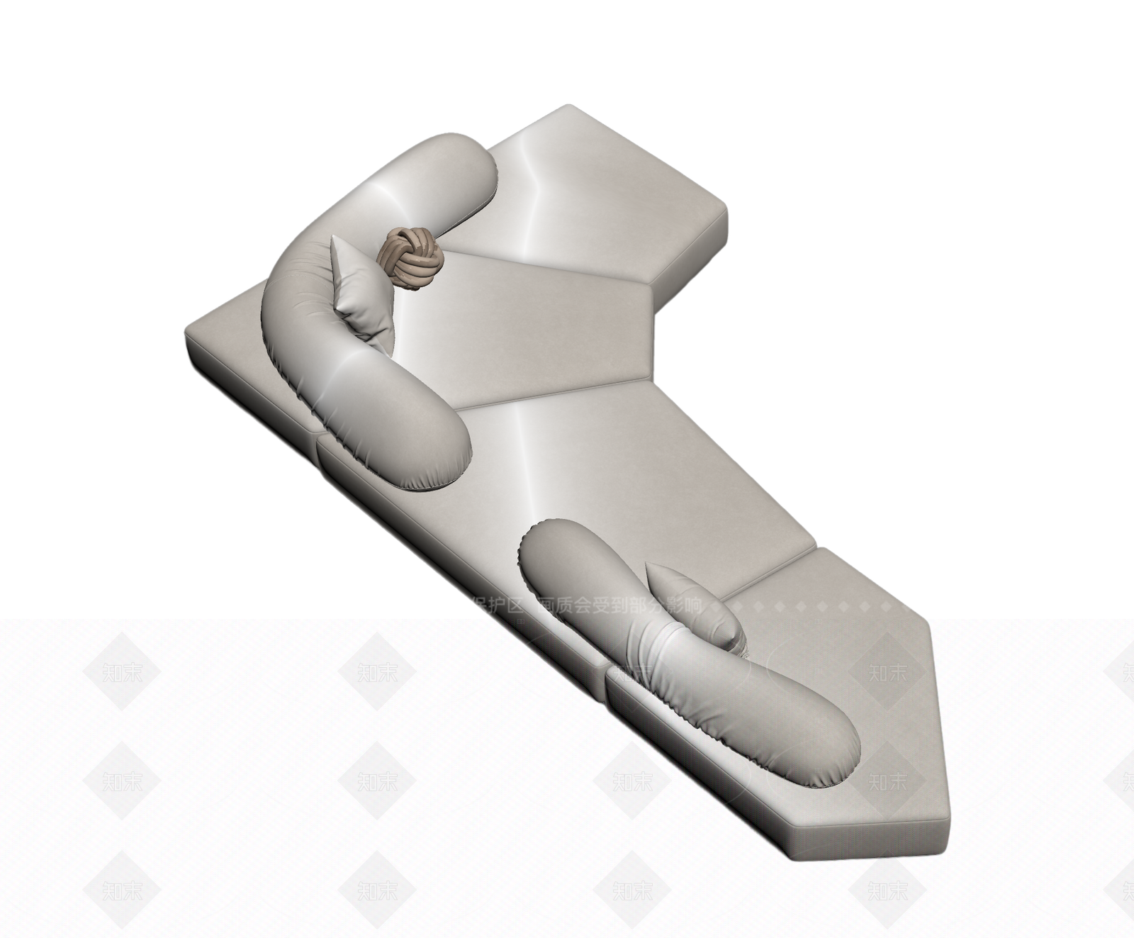 异形组合沙发3D模型下载【ID:1206203307】